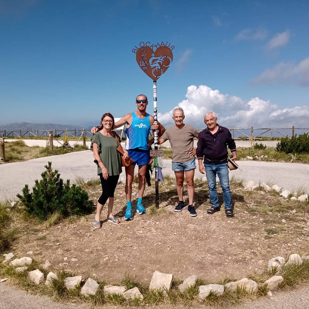 Marco con i suoi parenti sul Blockhaus