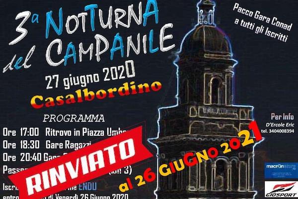 notturna campanile rinviata h